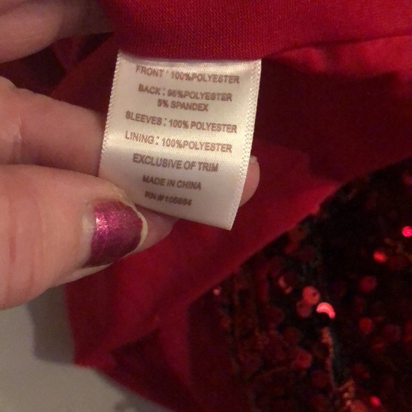 American Glamour size XL ted sequin mini dress long slit balloon sleeves - Picture 9 of 13